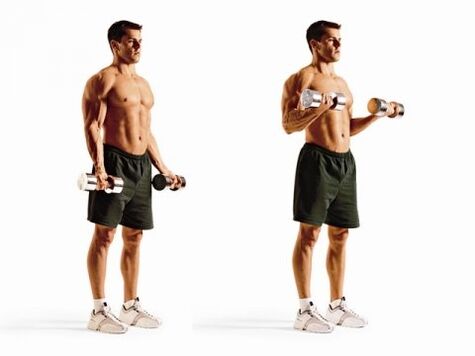 zdvíhanie bicepsov na chudnutie
