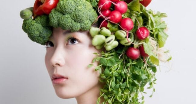 zelenina a bylinky výrobky z japonskej stravy na chudnutie