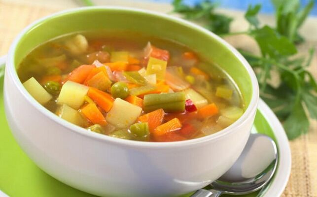 zeleninová polievka na zápal žalúdka