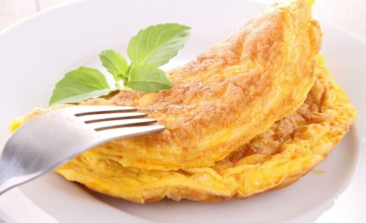 Kuracia omeleta - diétne jedlo povolené pre dnu